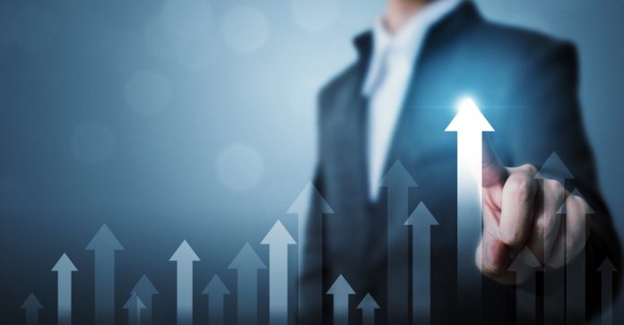 Business,Development,To,Success,And,Growing,Growth,Concept.,Businessman,Pointing