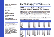 Newton Golf Company, Inc. (NASDAQ: NWTG) Emerging Growth Research Report – October 15, 2026